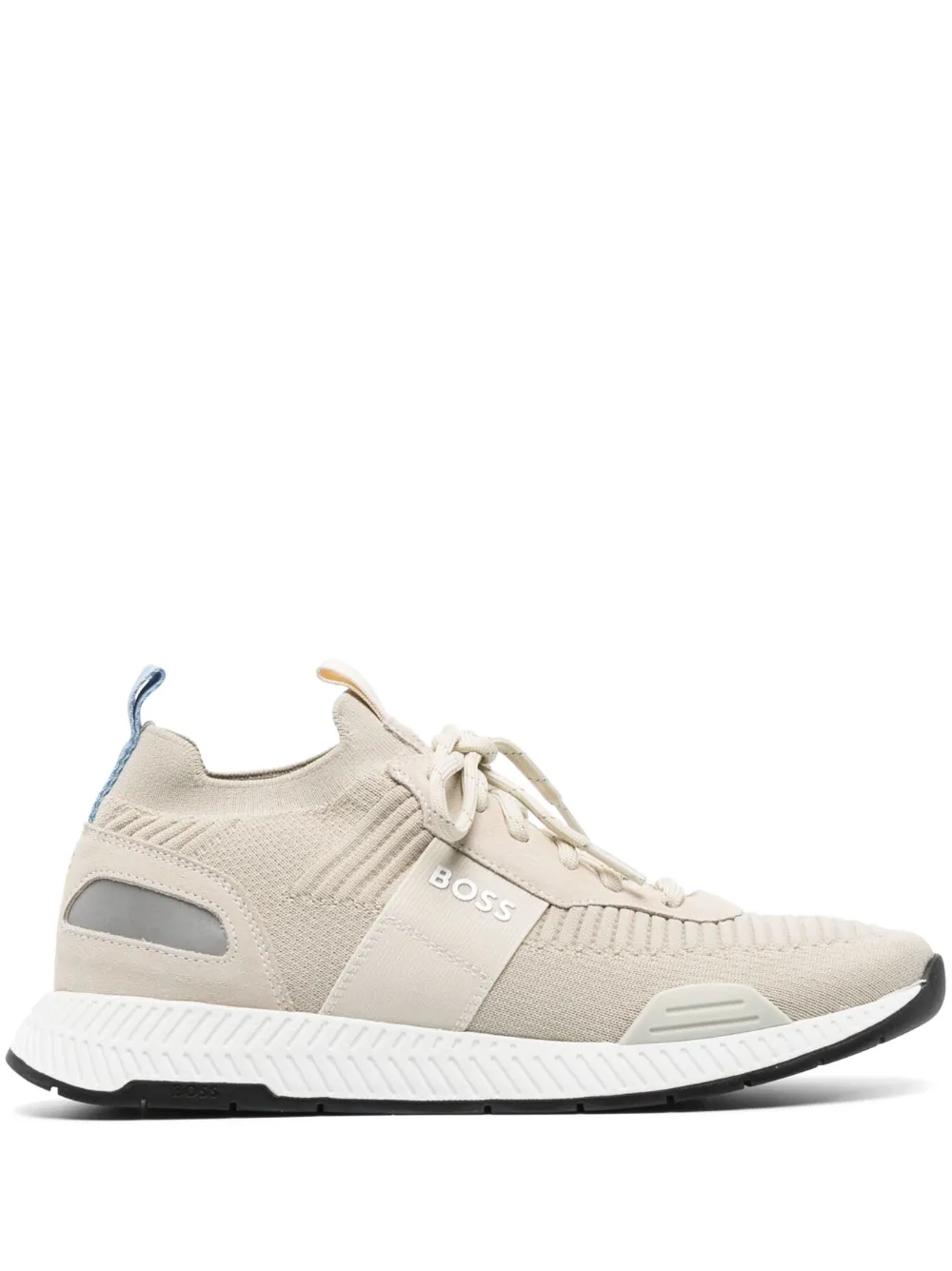BOSS logo-print low-top sneakers - Neutrals