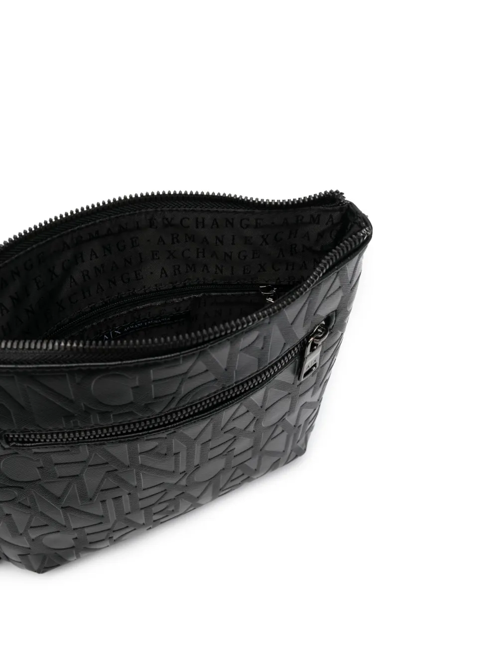 Cheap Armani Exchange logo-embossed messenger bag Men