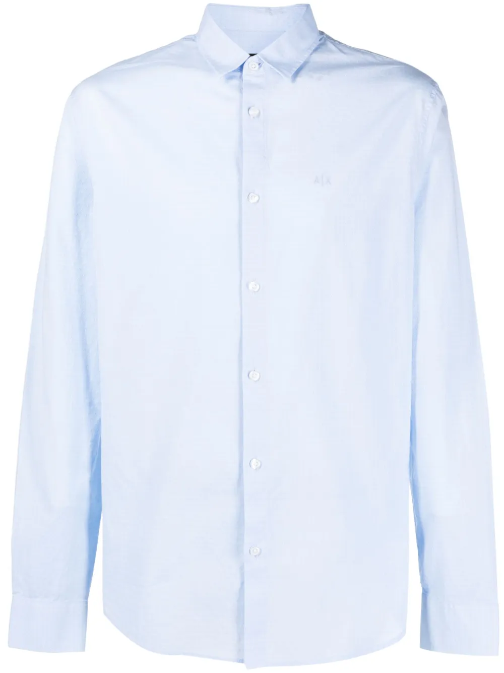 Armani Exchange cotton long-sleeved shirt - Blue