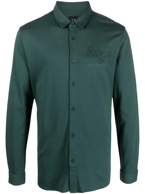 Armani Exchange - embossed-logo shirt