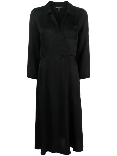 Armani Exchange long-sleeve midi dress