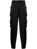 ERMANNO FIRENZE satin cargo trousers - Black