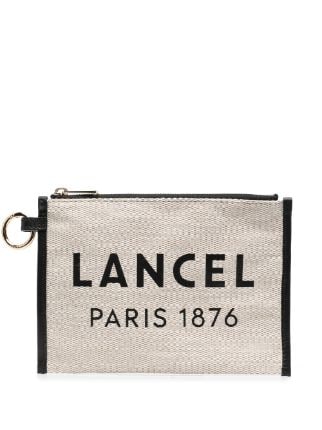Lancel logo-print Clutch Bag - Farfetch