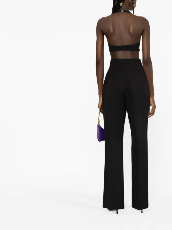 Jacquemus Sauge High-Waisted Trousers - Black