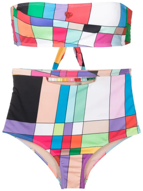 Amir Slama bikini con estampado gráfico