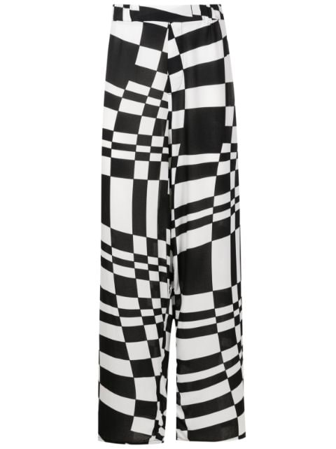 Amir Slama geometric-print straight trousers 