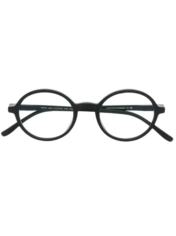 Black round frame glasses best sale