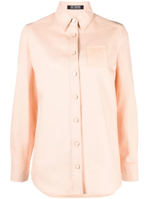 Raf Simons camisa con parche del logo