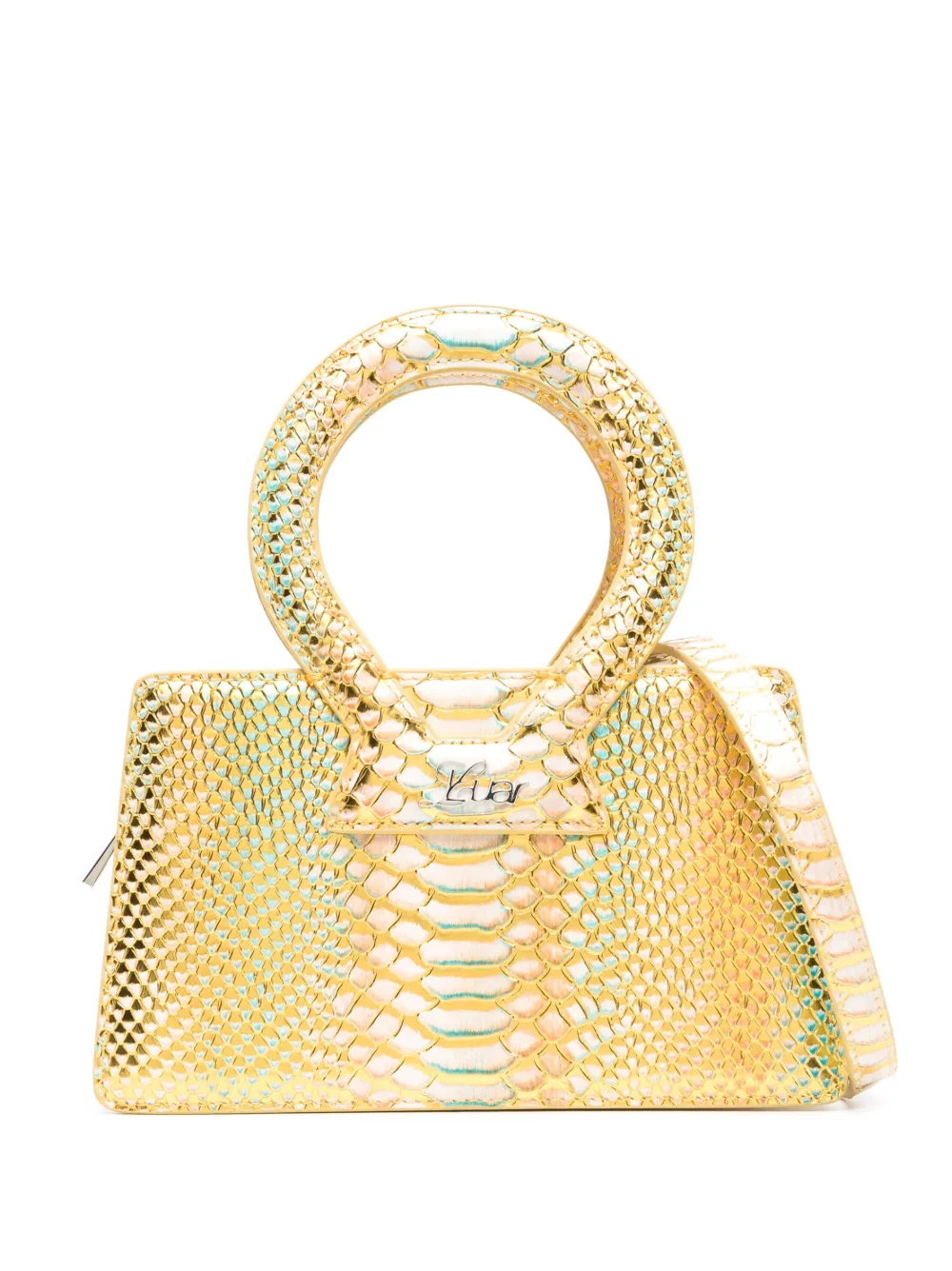 Luar "onestr" Pony Hair Sneakers In Gold