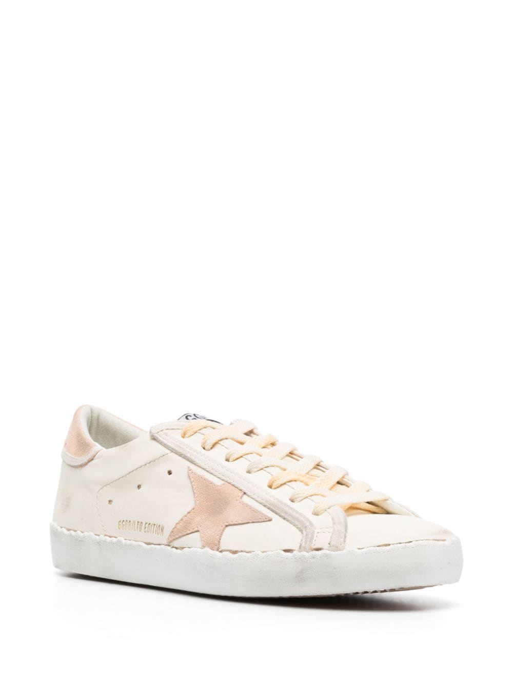 Golden Goose Super-star lace-up low-top sneakers - Wit