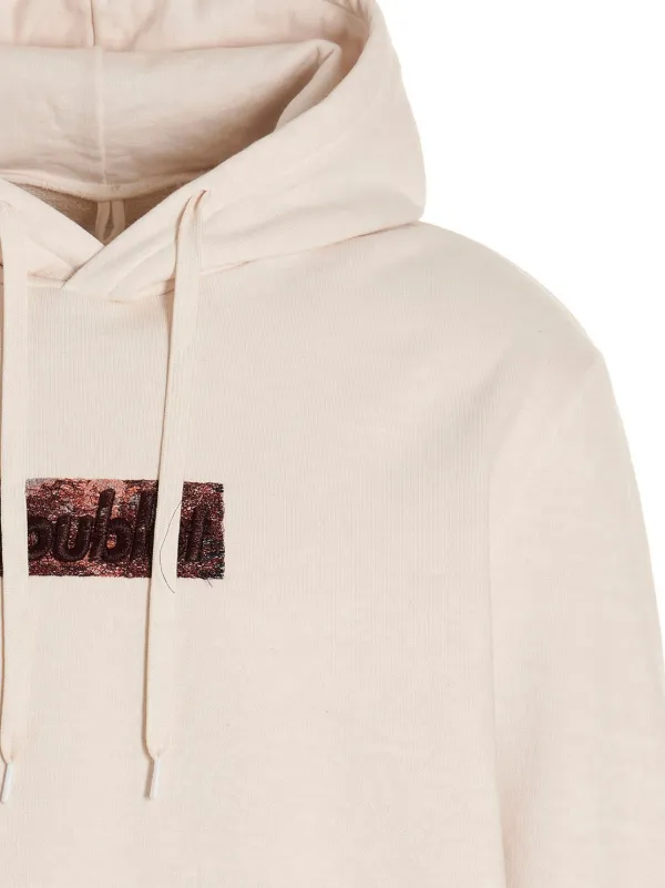 DOUBLET ダブレット ロゴプルオーバーパーカー ホワイト Doublet ロゴ パーカー | ホワイト | FARFETCH JP