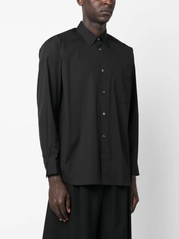Comme Des Garçons Shirt ロングスリーブ シャツ | ブラック Comme Des Garçons Shirt ロングスリーブ シャツ | ブラック