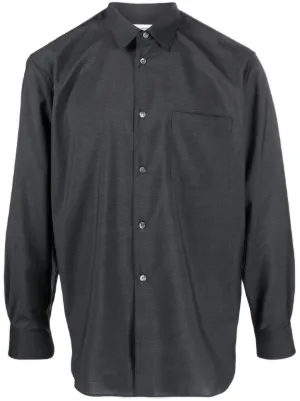COMME des GARÇONS SHIRT レザーシャツグレー COMME des GARCONS SHIRT（コムデギャルソンシャツ）メンズ - FARFETCH