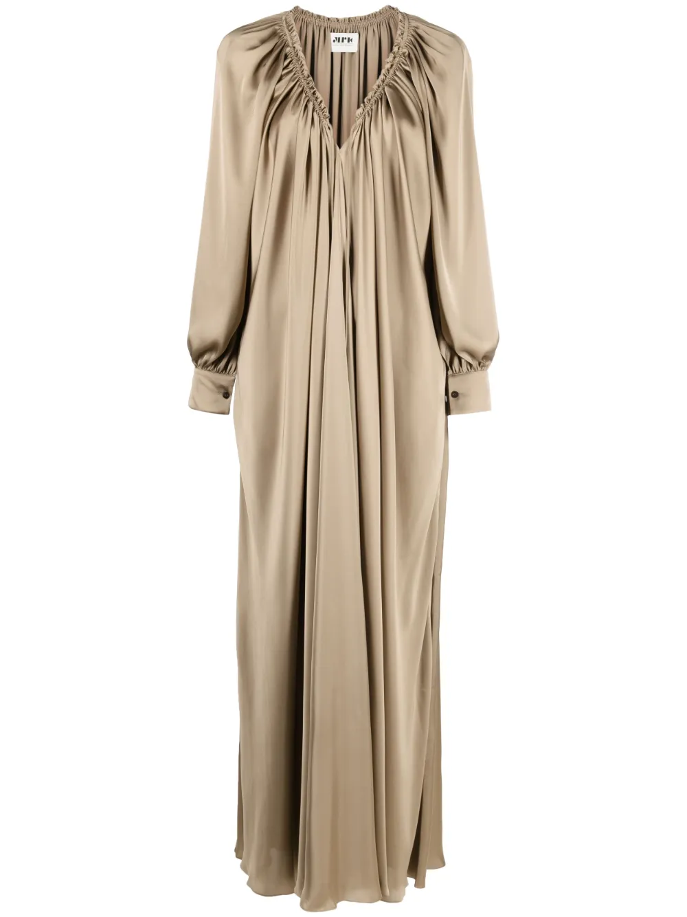 Maison Rabih Kayrouz drawstring-V-neck long dress
