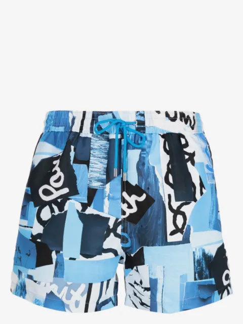 Paul Smith logo-print swim shorts