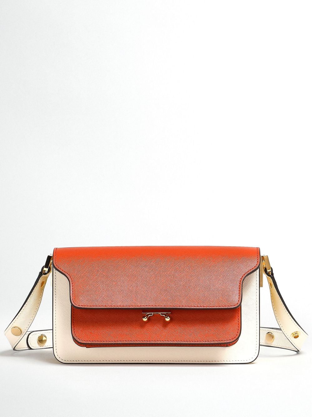 Marni Trunk leather shoulder bag - Neutrals