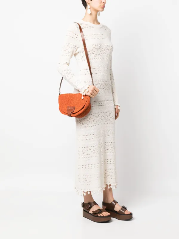 IBELIV Tiako Raffia Crossbody Bag | Orange | FARFETCH