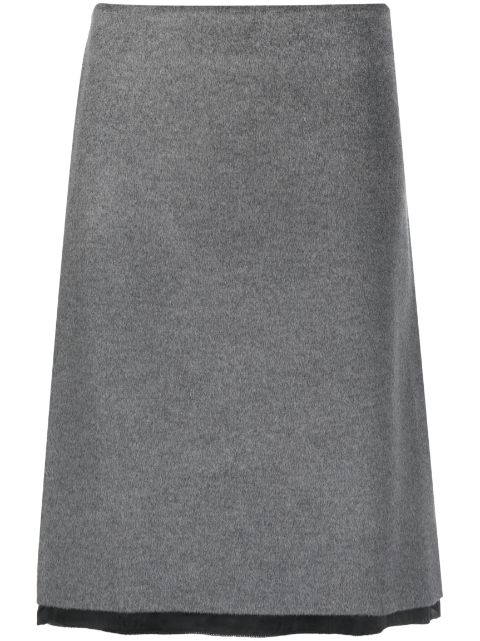 Miu Miu A-line velour skirt Women