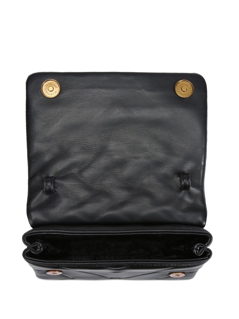 Shop Kurt Geiger Quilted Eagle-head Clutch Bag In Black