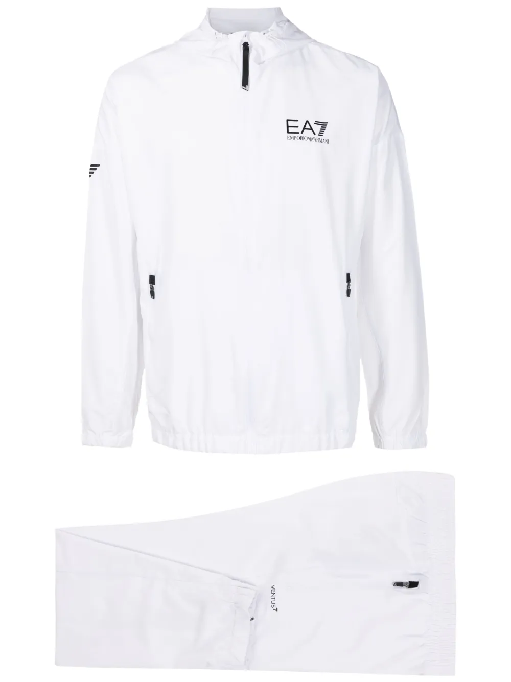 Ea7 Emporio Armani Conjunto Esportivo Com Logo Branco Farfetch Br 7727