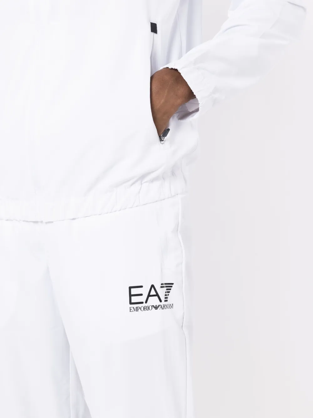 Ea7 Emporio Armani Trainingspak met logoprint Wit