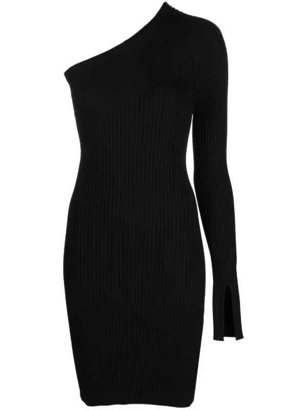 maxi dress knit Taupe Ribbed Knit Maxi Dress main image 1