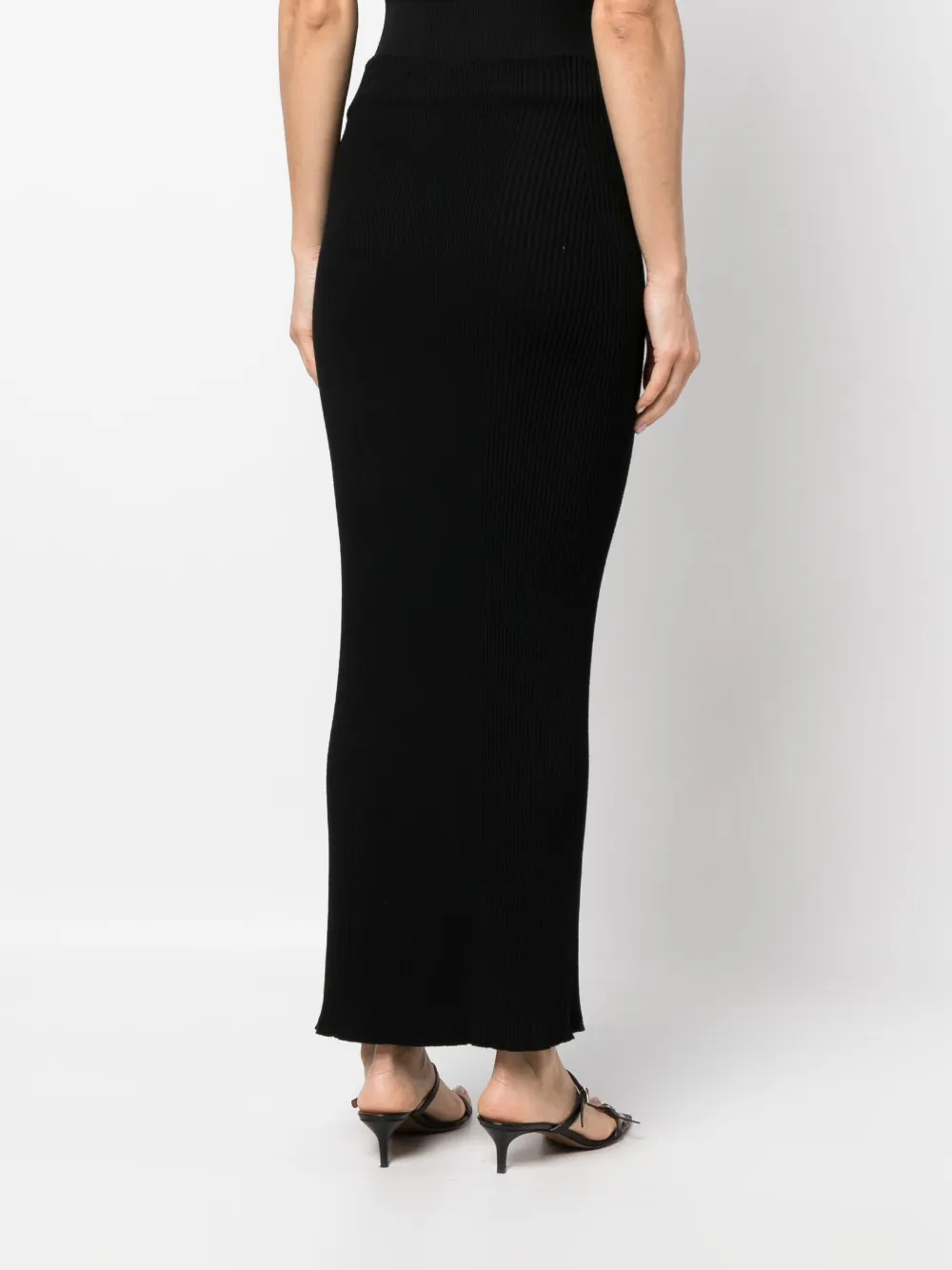 AERON RIBBED-KNIT MAXI SKIRT