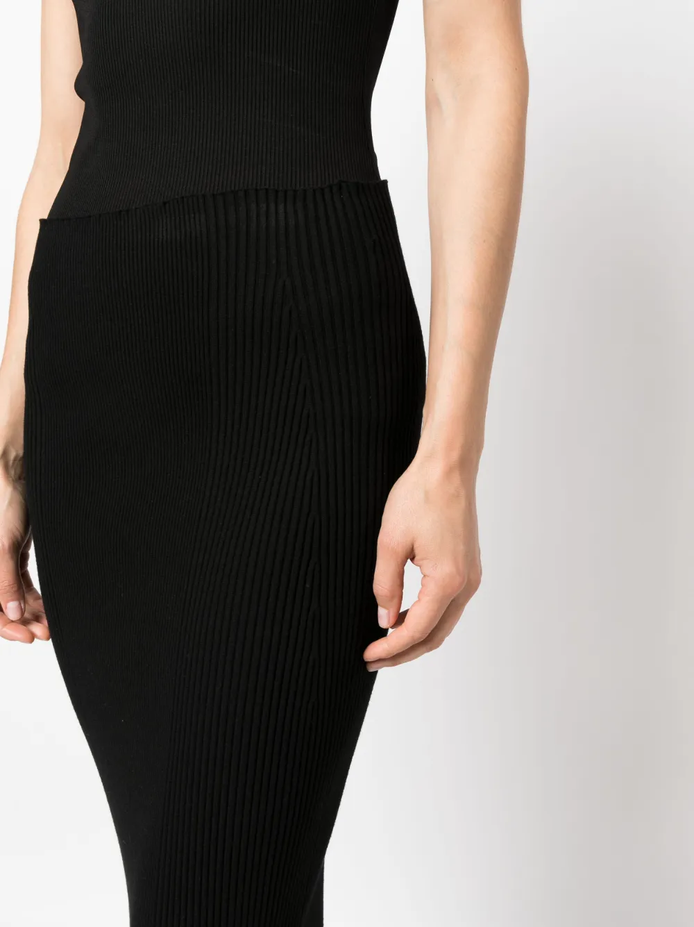 AERON RIBBED-KNIT MAXI SKIRT