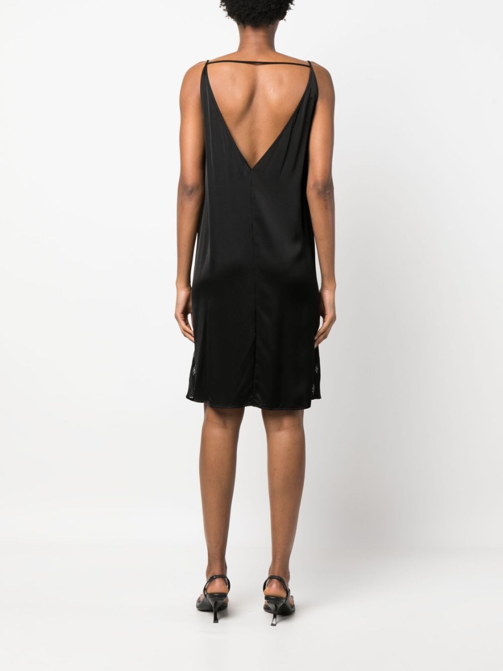 Shop Aeron Tobago V-neck Slip Dress In Black