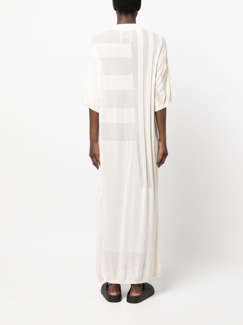 Shop Aeron Garland Knitted Maxi Dress In Neutrals