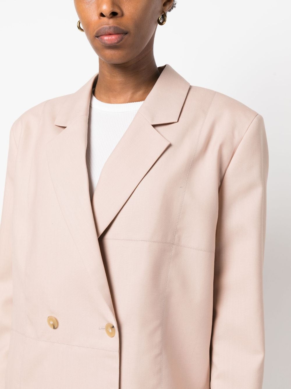 Shop Aeron Ceecee Cropped Blazer In Pink