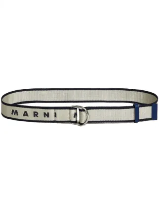 Marni Woven Logo Belt Farfetch