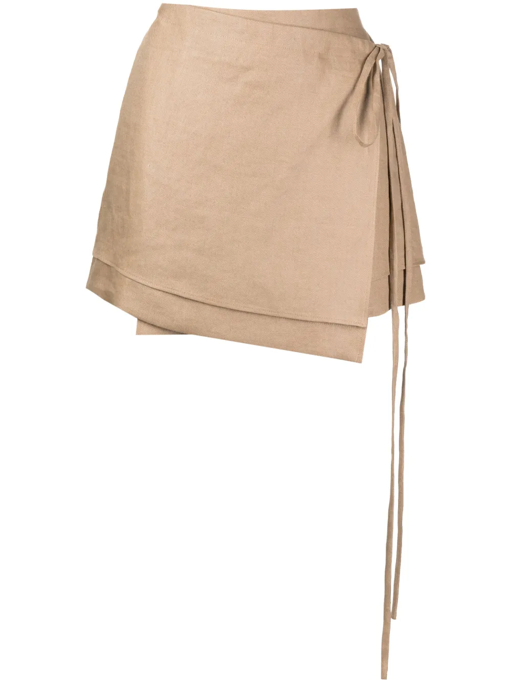 Rejina Pyo Freja Wrap Skirt In Braun