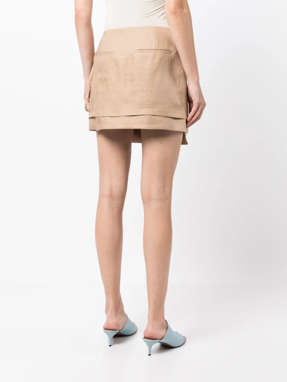 Rejina Pyo Freja Wrap Skirt In Braun