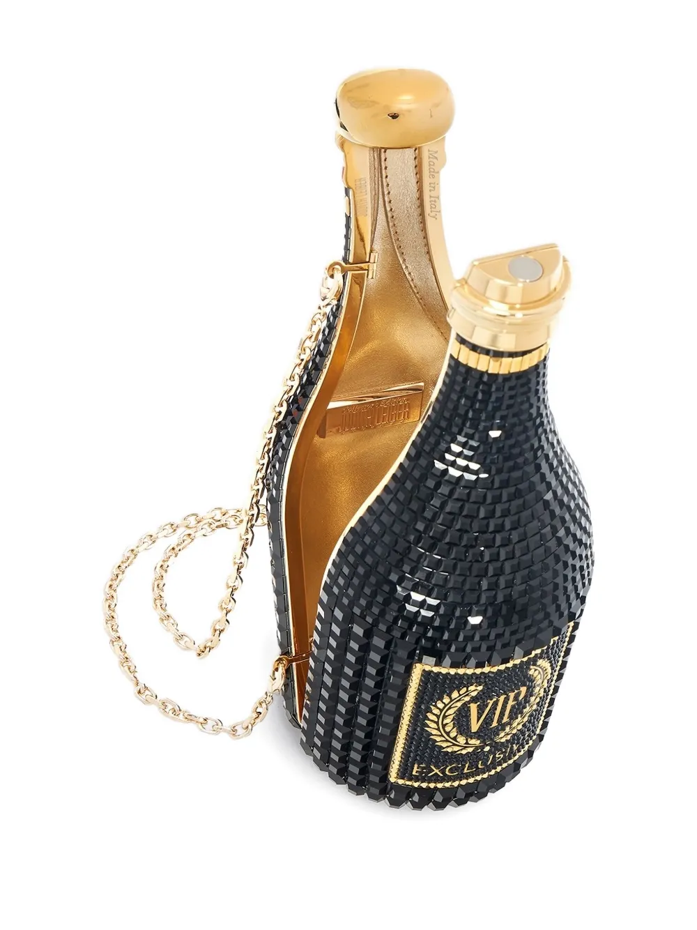 Judith Leiber Clutch met ketting Zwart