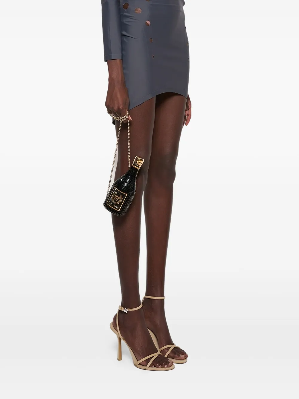 Judith Leiber Clutch met ketting Zwart