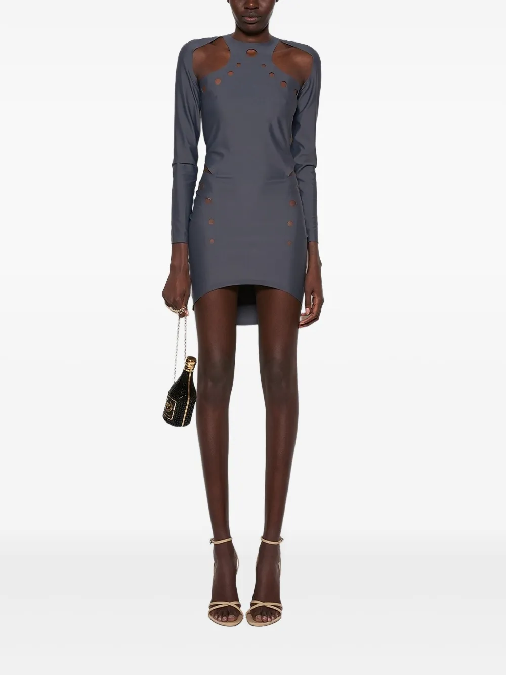 Judith Leiber Clutch met ketting Zwart