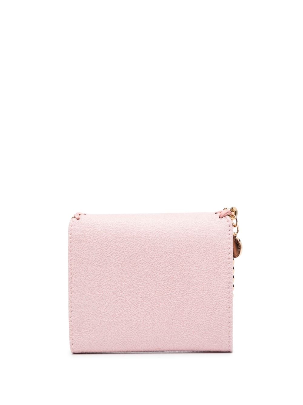 Shop Stella Mccartney Chain-link Artificial-leather Purse In Rosa