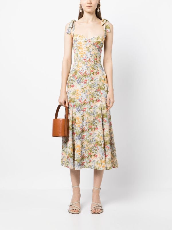 Reformation Juliette floral-print Midi Dress - Farfetch