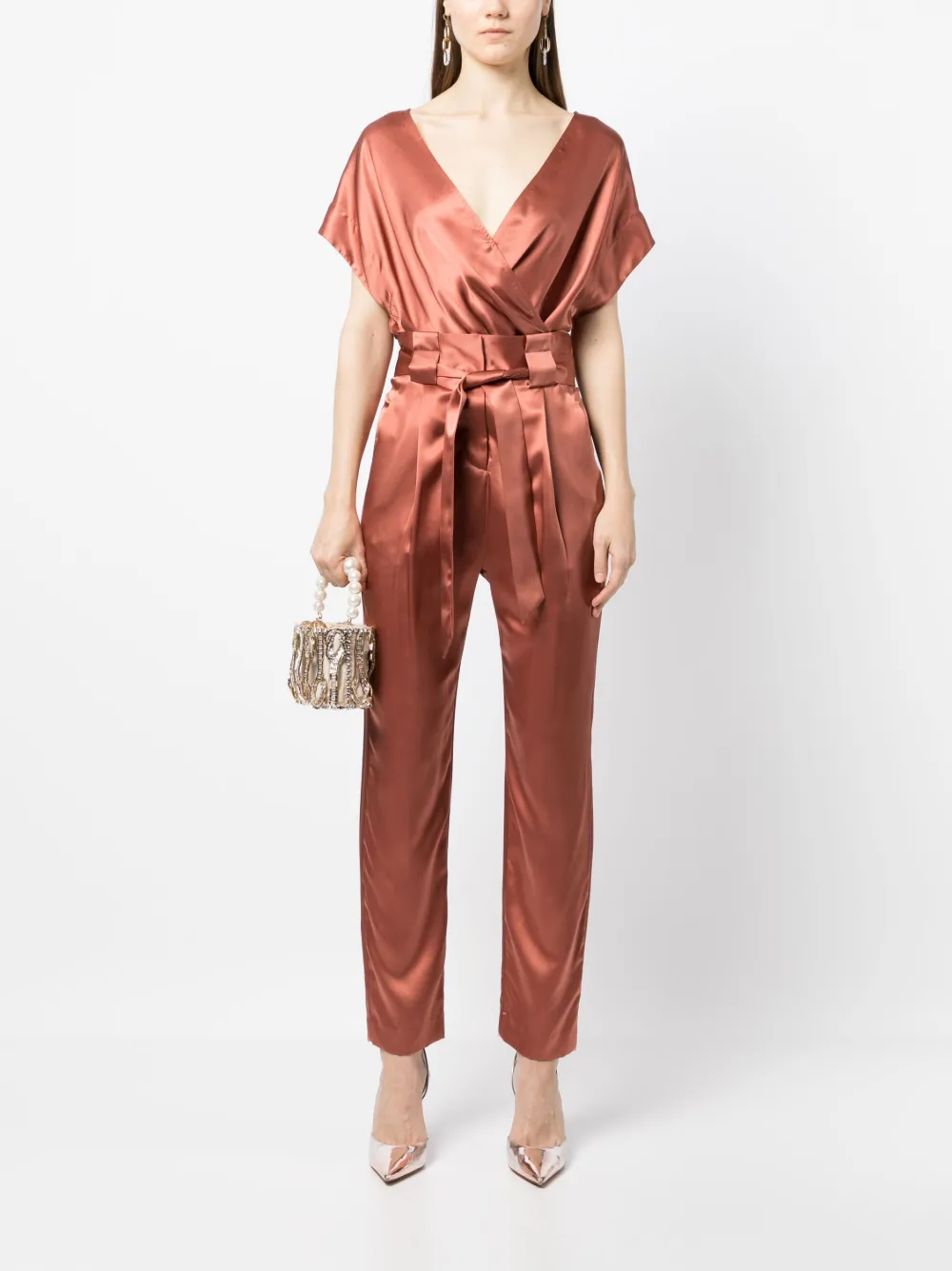 Michelle Mason High waist broek - Bruin