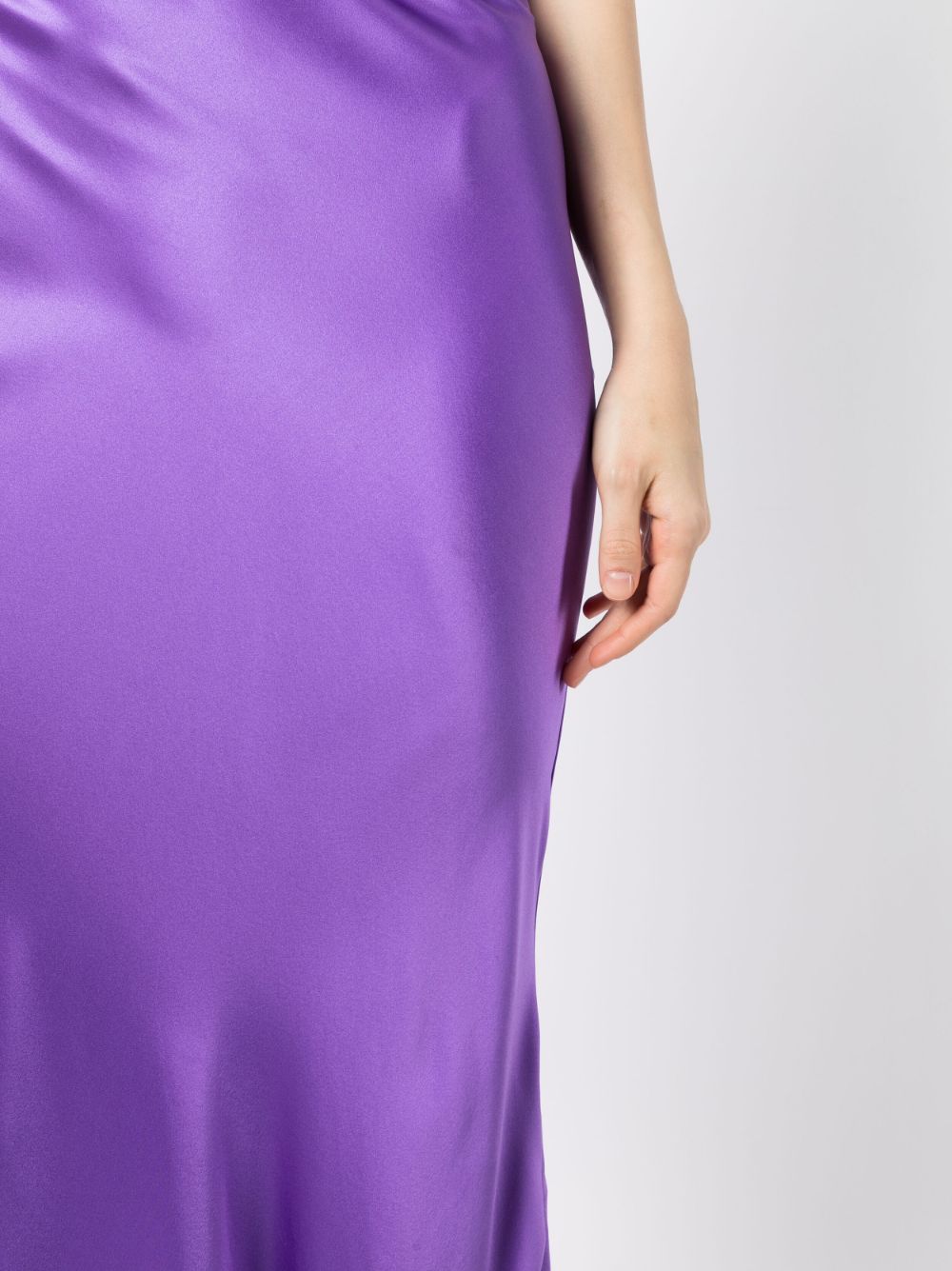 Shop Michelle Mason Bias Maxi Skirt In Purple