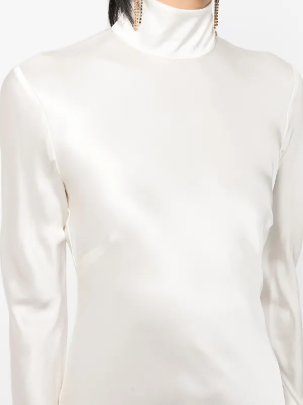 sleeveless silk dress