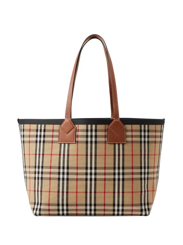 Burberry London チェック ハンドバッグ - Farfetch