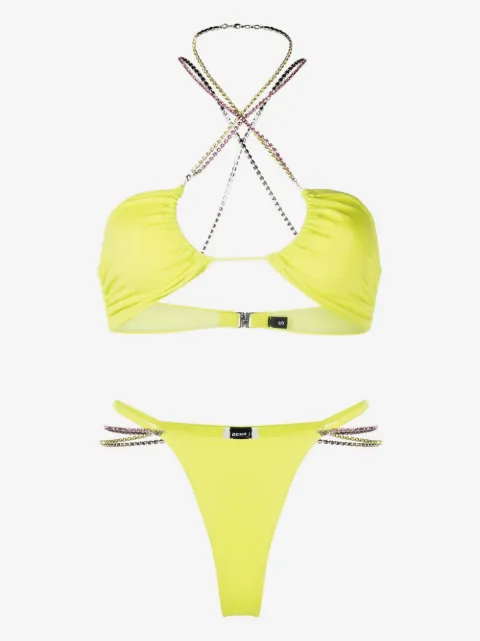 GCDS bikini con detalles de cristal
