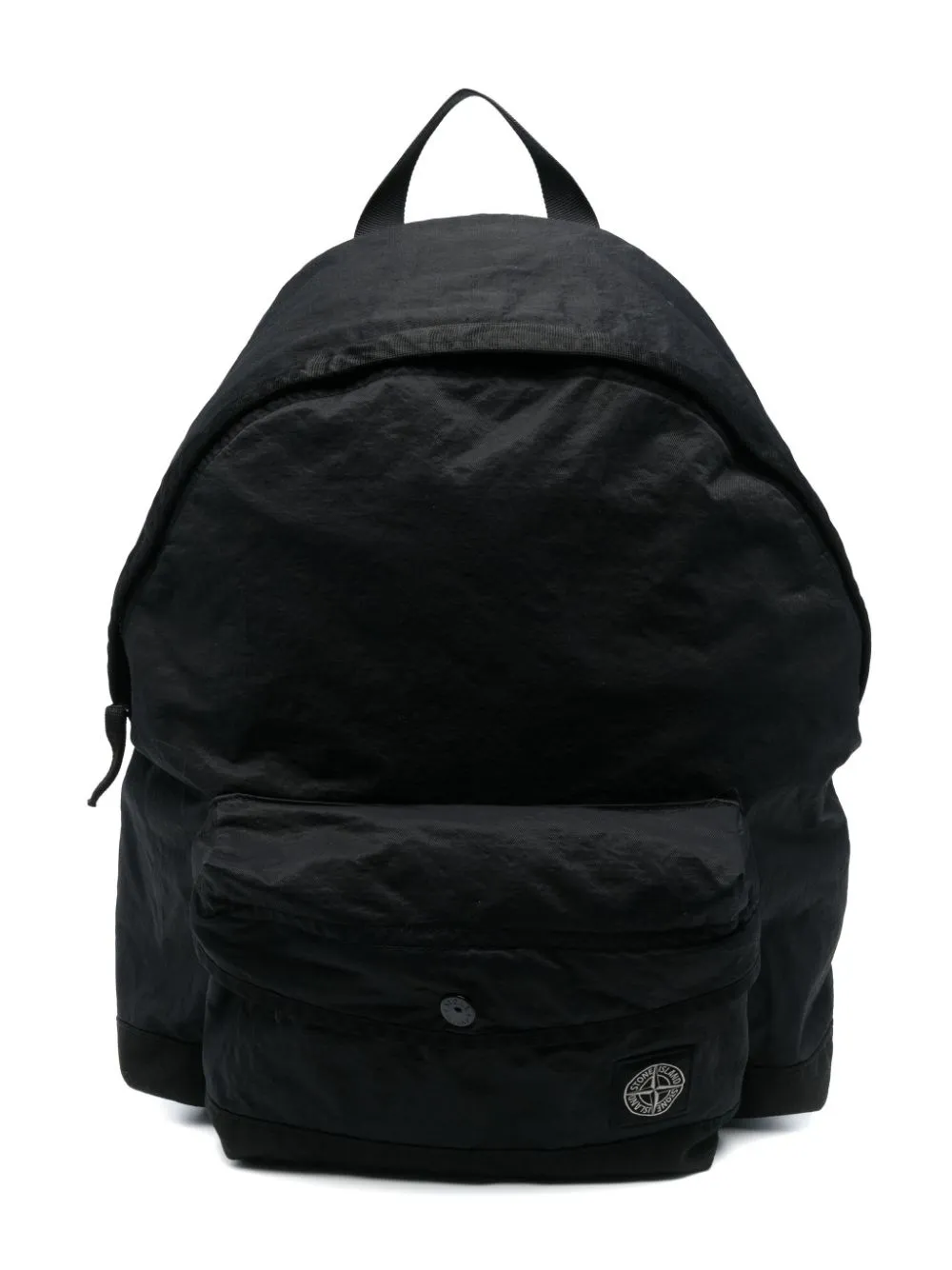 Stone Island Zaino Logo-patch Backpack In Black