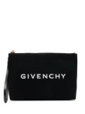 Givenchy logo-print clutch bag - Black