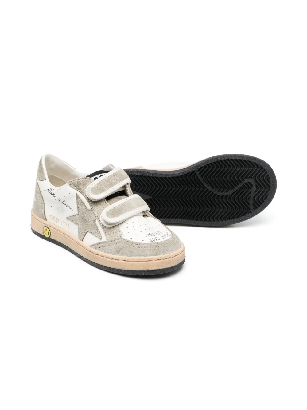 Golden Goose Kids Sneakers met sterpatch - Wit