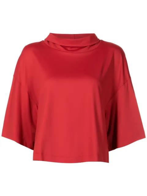 Alcaçuz drape-detail Government blouse