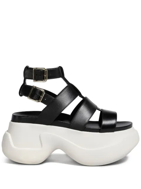 Marni sandalias con plataforma y puntera abierta