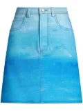 Marni tie-dye A-line skirt - Blue